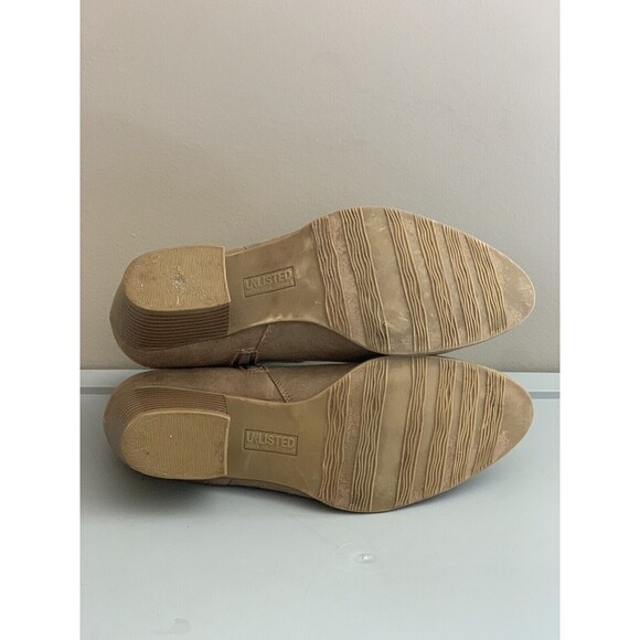 Unlisted By Kenneth Cole Women’s It’s A Hit Side Zip Fabric Top Sz 7.5 Bootie - Picture 7 of 8